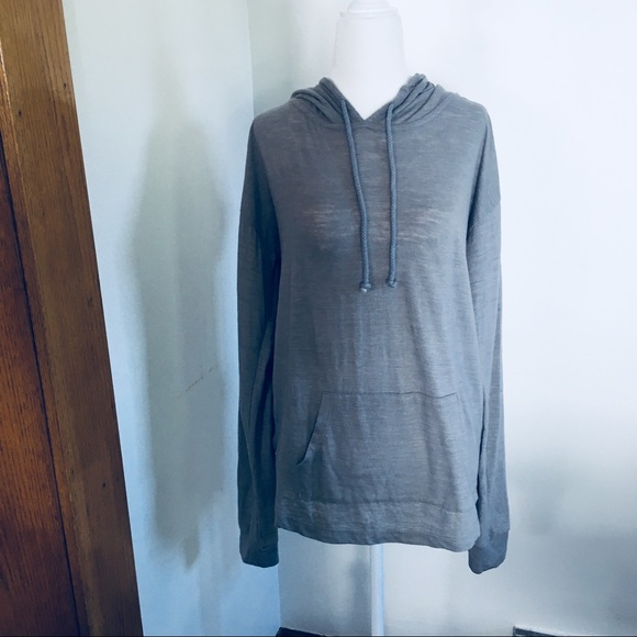 Threads 4 Thought Gray Hoodie Hooded Sweatshirt - Picture 3 of 8